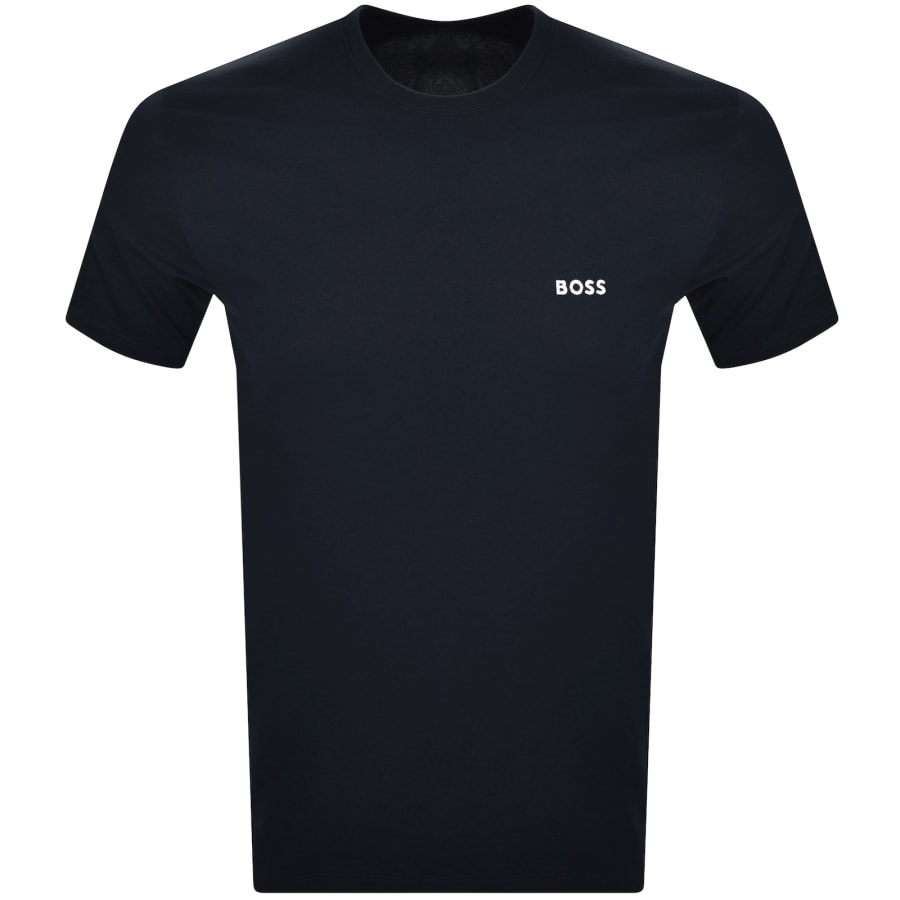 BOSS ブラック Tシャツ XL 激安本物 BOSS - Regular-fit T-shirt in stretch cotton with